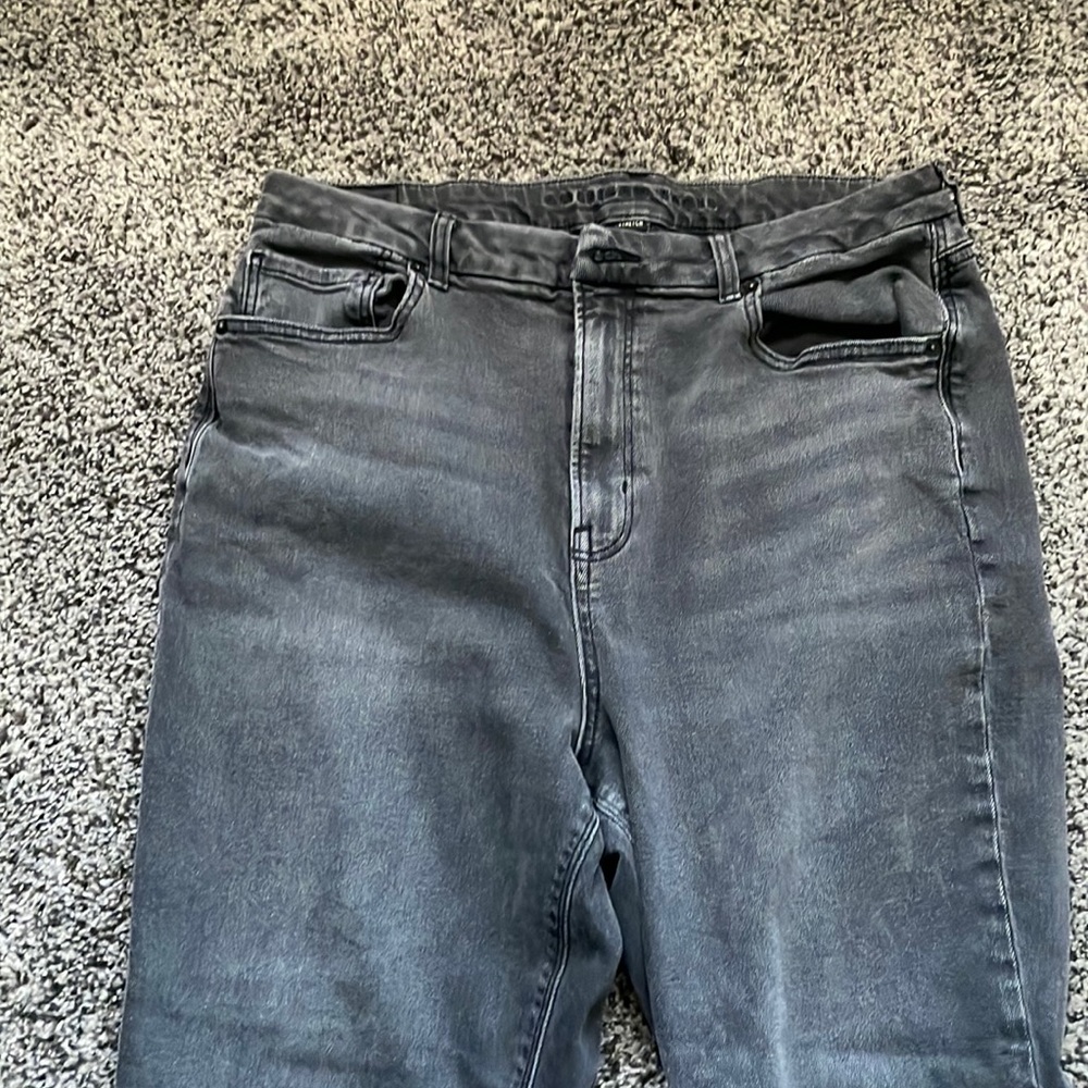 American Eagle faded black straight jeans